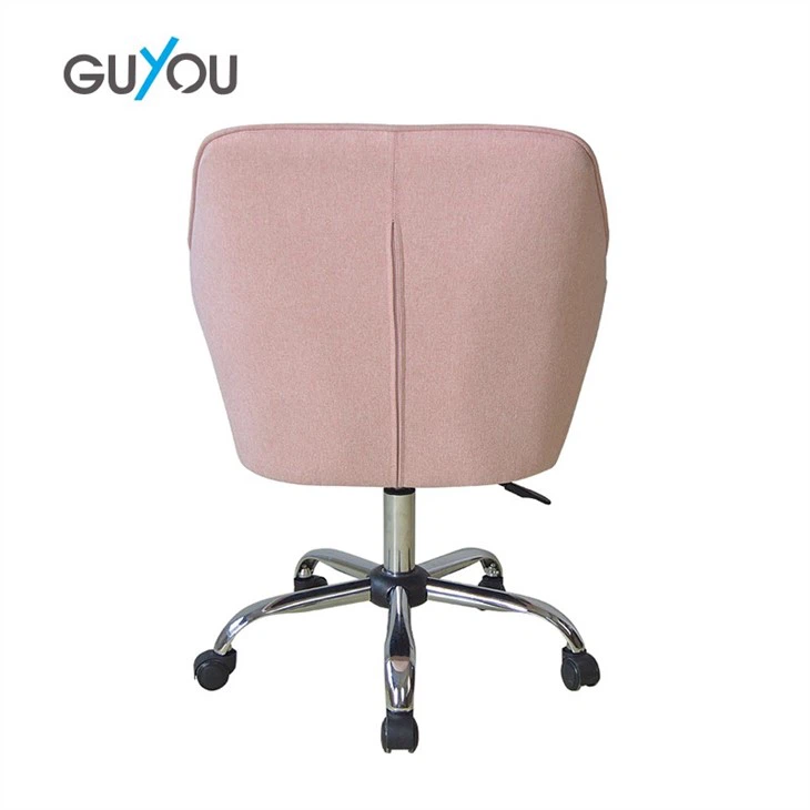 Guyou Pink Accent Chair Height Adjustable With Castors X-5111